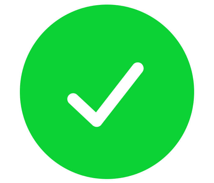 Green tick icon